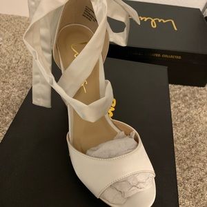 Block heeled high heels